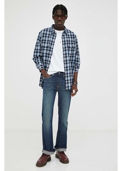 Levi&apos;s jeansy 527 SLIM BOOT CUT męskie kolor granatowy ze sklepu ANSWEAR.com w kategorii Jeansy męskie - zdjęcie 163376419