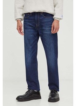 Levi&apos;s jeansy z domieszką wełny 502 TAPER kolor granatowy ze sklepu ANSWEAR.com w kategorii Jeansy męskie - zdjęcie 163376487