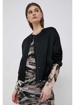 Calvin Klein kurtka bomber damski kolor czarny przejściowa ze sklepu ANSWEAR.com w kategorii Kurtki damskie - zdjęcie 163403115