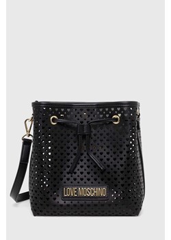 Love Moschino torebka kolor czarny ze sklepu ANSWEAR.com w kategorii Torebki worki - zdjęcie 163409548