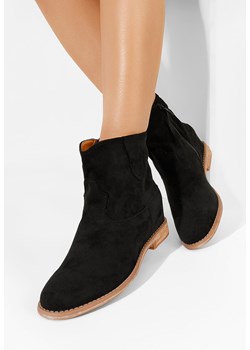 Czarne botki na koturnie Medova V3 ze sklepu Zapatos w kategorii Botki - zdjęcie 163422867