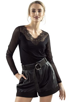 Dopasowana bluzka z koronką czarna Giulietta, Kolor czarny, Rozmiar S, Eldar ze sklepu Primodo w kategorii Bluzki damskie - zdjęcie 163431428