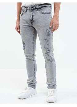 Spodnie jeans męskie z przetarciami Terry Carrot 991 ze sklepu Big Star w kategorii Jeansy męskie - zdjęcie 163433956