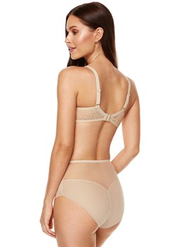 Koronkowy biustonosz miękki soft plus size beżowy Gabi B2 v2, Kolor beżowy, Rozmiar 75F, Gorteks ze sklepu Intymna w kategorii Biustonosze - zdjęcie 163441846
