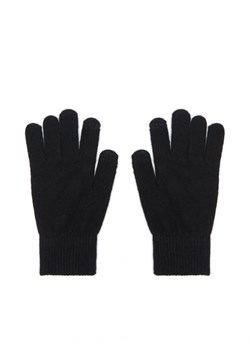 Cropp - Czarne rękawiczki - czarny ze sklepu Cropp w kategorii Rękawiczki damskie - zdjęcie 163444016
