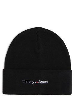 Tommy Jeans Czapka damska Kobiety Bawełna czarny jednolity ze sklepu vangraaf w kategorii Czapki zimowe damskie - zdjęcie 163444336