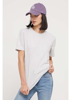 Superdry t-shirt bawełniany damski kolor szary ze sklepu ANSWEAR.com w kategorii Bluzki damskie - zdjęcie 163446329