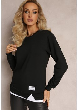 Czarna Bluzka Bawełniana Fasbena ze sklepu Renee odzież w kategorii Bluzki damskie - zdjęcie 163446508