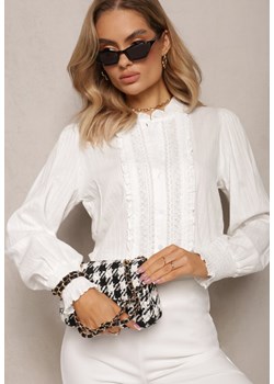 Biała Bawełniana Koszula z Koronką Raymonilla ze sklepu Renee odzież w kategorii Koszule damskie - zdjęcie 163446519