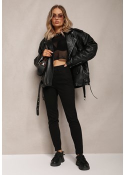 Czarne Bawełniane Spodnie Skinny Caveliemes ze sklepu Renee odzież w kategorii Spodnie damskie - zdjęcie 163446949