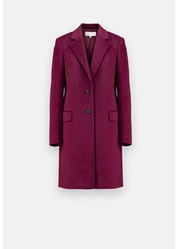 Jednorzędowy płaszcz w kolorze fuksji 100% wełna ze sklepu Molton w kategorii Płaszcze damskie - zdjęcie 163450359