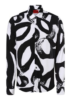HUGO Koszula męska Mężczyźni Comfort Fit wiskoza biały wzorzysty ze sklepu vangraaf w kategorii Koszule męskie - zdjęcie 163453447