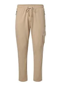 BOSS Green Spodnie dresowe Mężczyźni Bawełna beżowy jednolity ze sklepu vangraaf w kategorii Spodnie męskie - zdjęcie 163453448