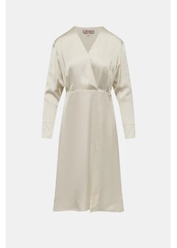 TOMMY HILFIGER Sukienka - Kremowy - Kobieta - 12 UK(L) ze sklepu Halfprice w kategorii Sukienki - zdjęcie 163453828