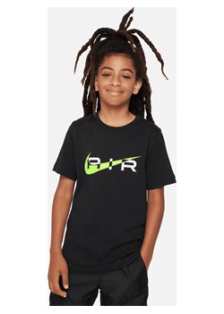 T-shirt dla dużych dzieci (chłopców) Nike Air - Czerń ze sklepu Nike poland w kategorii Bluzki dziewczęce - zdjęcie 163460067