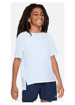 Koszulka treningowa dla dużych dzieci (chłopców) Dri-FIT Nike Multi - Niebieski ze sklepu Nike poland w kategorii T-shirty chłopięce - zdjęcie 163460139