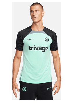 Męska dzianinowa koszulka piłkarska z krótkim rękawem Nike Dri-FIT Chelsea F.C. Strike (wersja trzecia) - Zieleń ze sklepu Nike poland w kategorii T-shirty męskie - zdjęcie 163460418