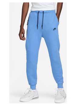 Joggery męskie Nike Sportswear Tech Fleece - Niebieski ze sklepu Nike poland w kategorii Spodnie męskie - zdjęcie 163460419
