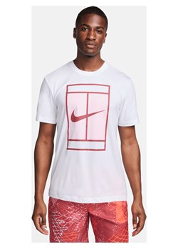 Męski T-shirt do tenisa NikeCourt Dri-FIT - Biel ze sklepu Nike poland w kategorii T-shirty męskie - zdjęcie 163460448