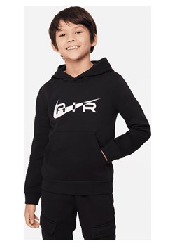 Dzianinowa bluza z kapturem dla dużych dzieci Nike Air - Czerń ze sklepu Nike poland w kategorii Bluzy chłopięce - zdjęcie 163460579