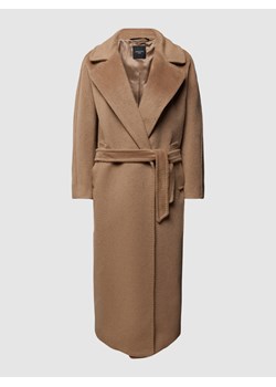 Płaszcz z wiązanym paskiem model ‘TEMPERA’ ze sklepu Peek&Cloppenburg  w kategorii Płaszcze damskie - zdjęcie 163462675