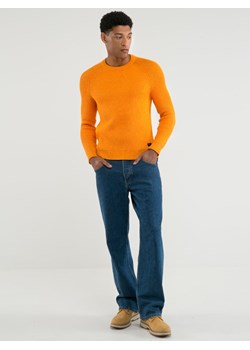 Sweter męski klasyczny pomaraŅczowy Olson 701 ze sklepu Big Star w kategorii Swetry męskie - zdjęcie 163465747