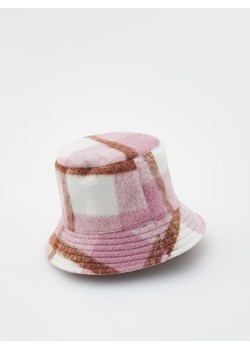 Reserved - Bucket hat w kratkę - różowy ze sklepu Reserved w kategorii Czapki dziecięce - zdjęcie 163468819