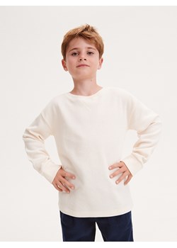 Reserved - Koszulka longsleeve - złamana biel ze sklepu Reserved w kategorii T-shirty chłopięce - zdjęcie 163469248