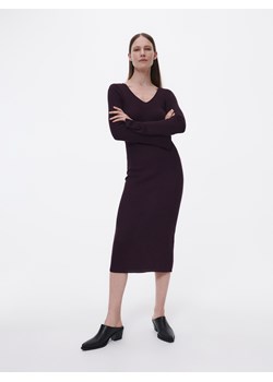 Reserved - Sukienka z Tencelem™ Lyocellem - kasztanowy ze sklepu Reserved w kategorii Sukienki - zdjęcie 163469598