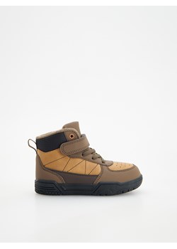 Reserved - Sneakersy z łączonych materiałów - brązowy ze sklepu Reserved w kategorii Buty sportowe dziecięce - zdjęcie 163470349