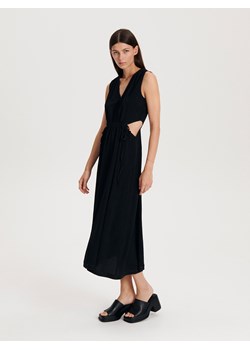 Reserved - Sukienka midi - czarny ze sklepu Reserved w kategorii Sukienki - zdjęcie 163471016