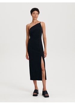 Reserved - Sukienka na jedno ramię - czarny ze sklepu Reserved w kategorii Sukienki - zdjęcie 163471549