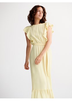 Reserved - Sukienka z wiskozy - żółty ze sklepu Reserved w kategorii Sukienki - zdjęcie 163471745