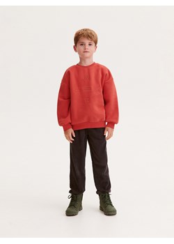Reserved - Bluza oversize z haftem - czerwony ze sklepu Reserved w kategorii Bluzy chłopięce - zdjęcie 163471835