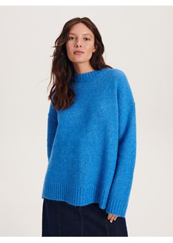 Reserved - Sweter z domieszką wełny - niebieski ze sklepu Reserved w kategorii Swetry damskie - zdjęcie 163474627