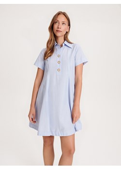 Reserved - Sukienka mini - jasnoniebieski ze sklepu Reserved w kategorii Sukienki - zdjęcie 163478578