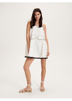 Reserved - Sukienka mini - kremowy ze sklepu Reserved w kategorii Sukienki - zdjęcie 163479099