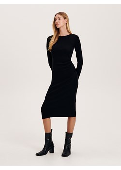 Reserved - Sukienka midi - czarny ze sklepu Reserved w kategorii Sukienki - zdjęcie 163479885