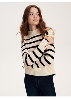 Reserved - Sweter ze stójką - wielobarwny ze sklepu Reserved w kategorii Swetry damskie - zdjęcie 163480569