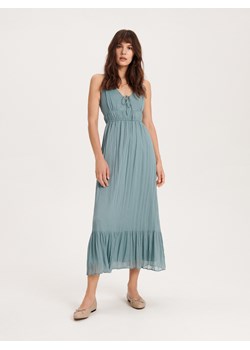 Reserved - Sukienka maxi na ramiączkach - turkusowy ze sklepu Reserved w kategorii Sukienki - zdjęcie 163481837