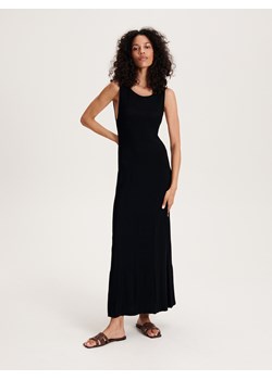 Reserved - Sukienka maxi z wiskozą - czarny ze sklepu Reserved w kategorii Sukienki - zdjęcie 163482349