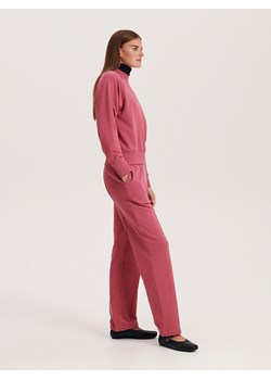 Reserved - Spodnie dresowe z przeszyciami - różowy ze sklepu Reserved w kategorii Spodnie damskie - zdjęcie 163482716
