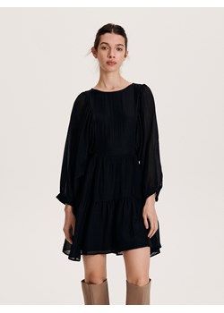Reserved - Sukienka mini z lyocellu - czarny ze sklepu Reserved w kategorii Sukienki - zdjęcie 163482877