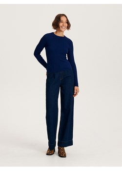 Reserved - Sweter z wiskozy - niebieski ze sklepu Reserved w kategorii Swetry damskie - zdjęcie 163483059