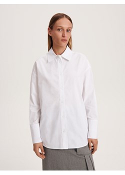 Reserved - Koszula z bawełną - biały ze sklepu Reserved w kategorii Koszule damskie - zdjęcie 163483536