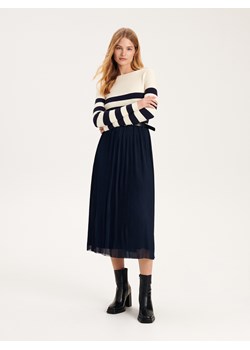 Reserved - Sweter z dekoltem w łódkę - wielobarwny ze sklepu Reserved w kategorii Swetry damskie - zdjęcie 163483588