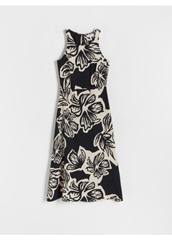 Reserved - Sukienka midi z wiskozy - wielobarwny ze sklepu Reserved w kategorii Sukienki - zdjęcie 163484657