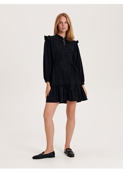 Reserved - Sukienka mini z lyocellu - czarny ze sklepu Reserved w kategorii Sukienki - zdjęcie 163484785