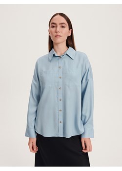 Reserved - Koszula z lyocellu - jasnoniebieski ze sklepu Reserved w kategorii Koszule damskie - zdjęcie 163487125
