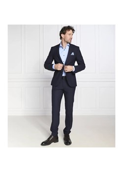 HUGO Wełniany garnitur Arti/Hesten231X | Regular Fit - id: BU231M000068405/hugo-welniany-garnitur-artihesten231x-regular-fit-navy-blue-50485859-2 - marki Hugo Boss - 163489469 HUGO Wełniany garnitur Arti/Hesten231X | Regular Fit ze sklepu Gomez Fashion Store w kategorii Garnitury męskie - zdjęcie 163489469